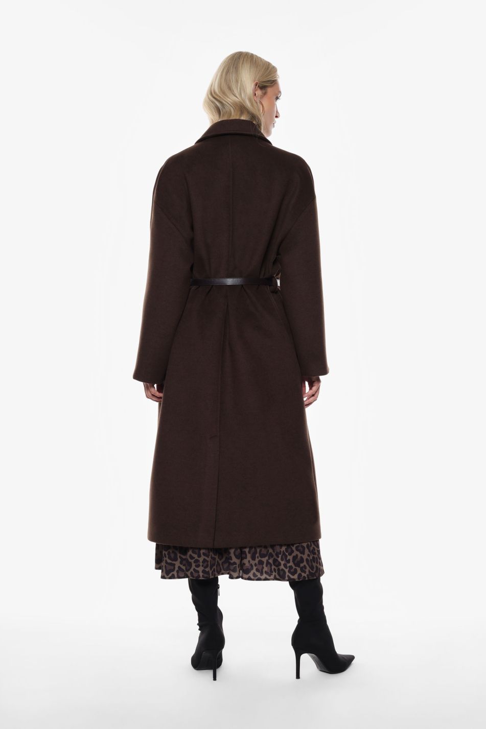 Cappotto lungo con doppia abbottonatura