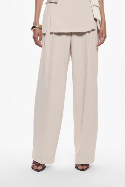 Pantaloni neve ampi con vita alta