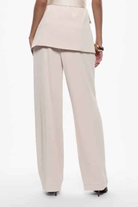 Pantaloni neve ampi con vita alta