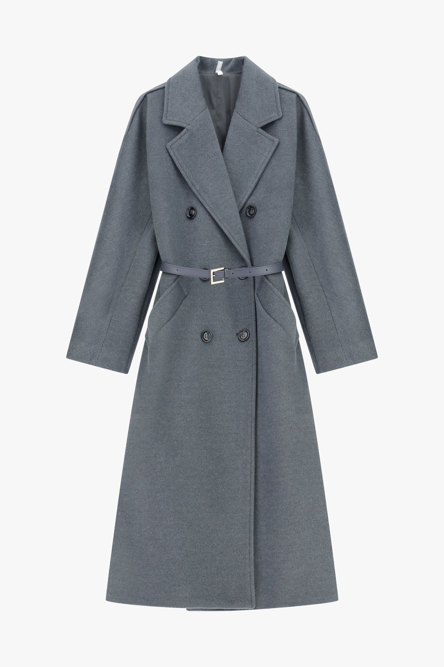 Cappotto lungo con doppia abbottonatura