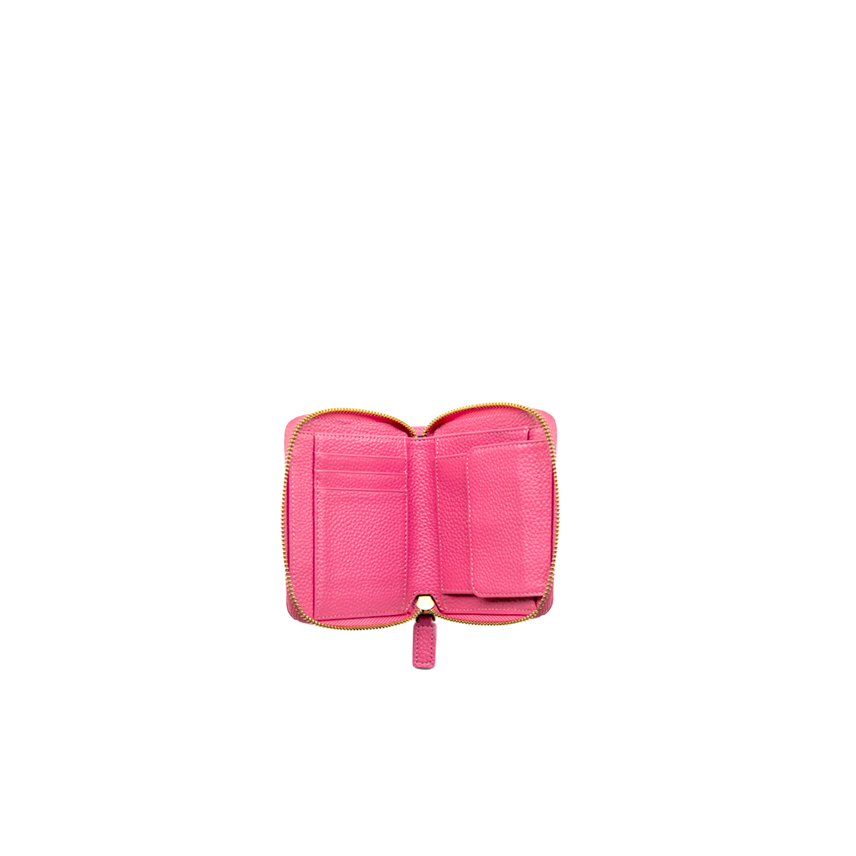 Portafoglio Zipper rosa