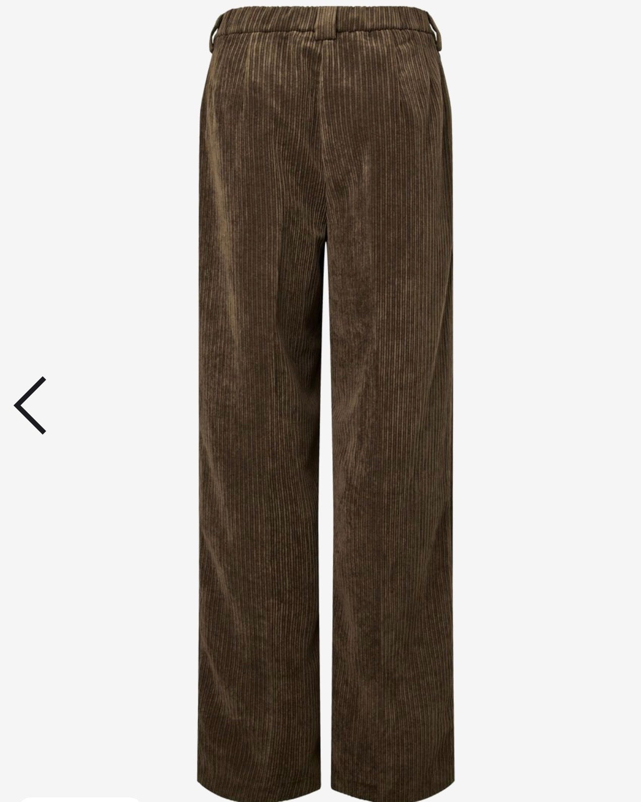 Completo moro giacca e pantalone effetto velluto a costine