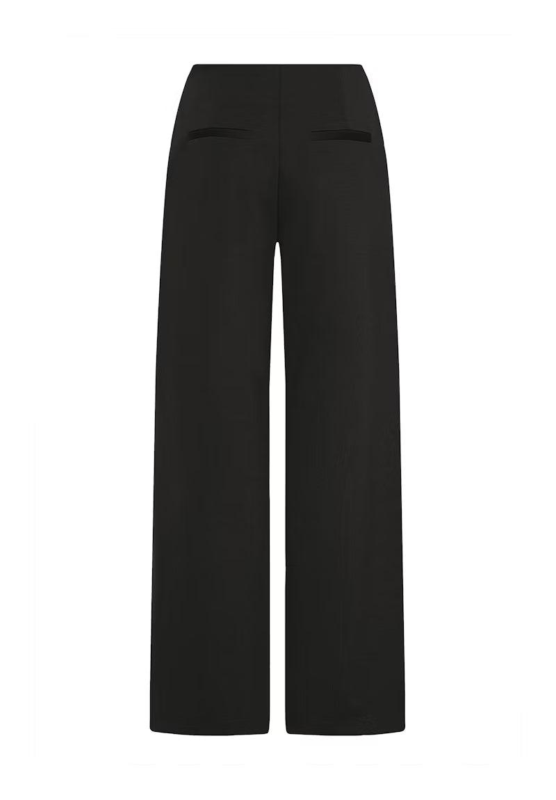 Pantalone palazzo nero con zip Ihkate Wide