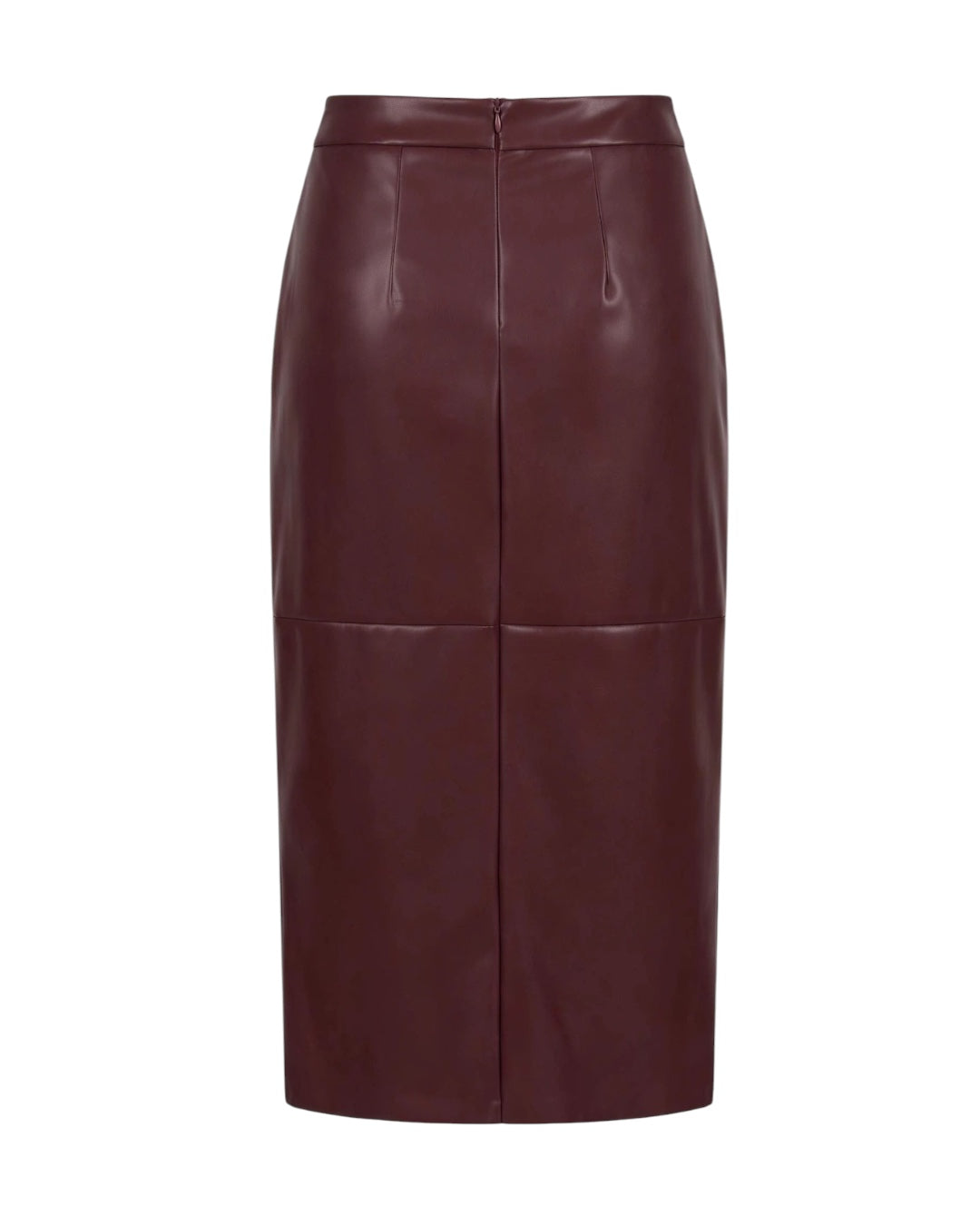 Gonna vino midi effetto effetto ecopelle