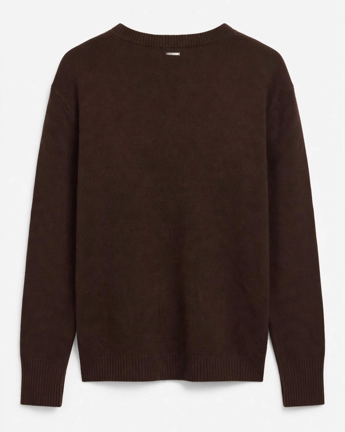 Maglione brown con scollo a V