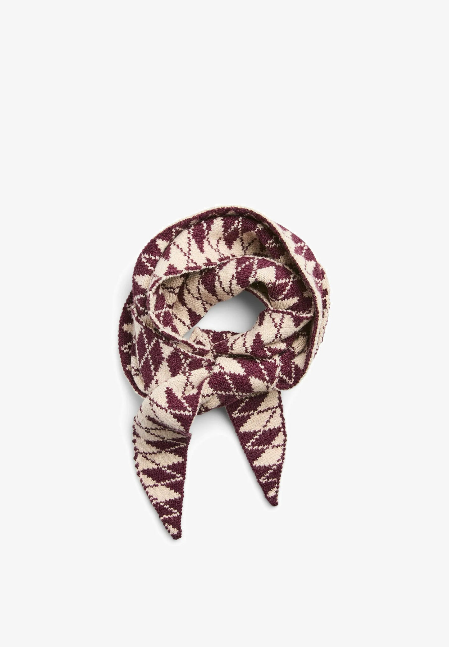 Sciarpa triangolo burgundy