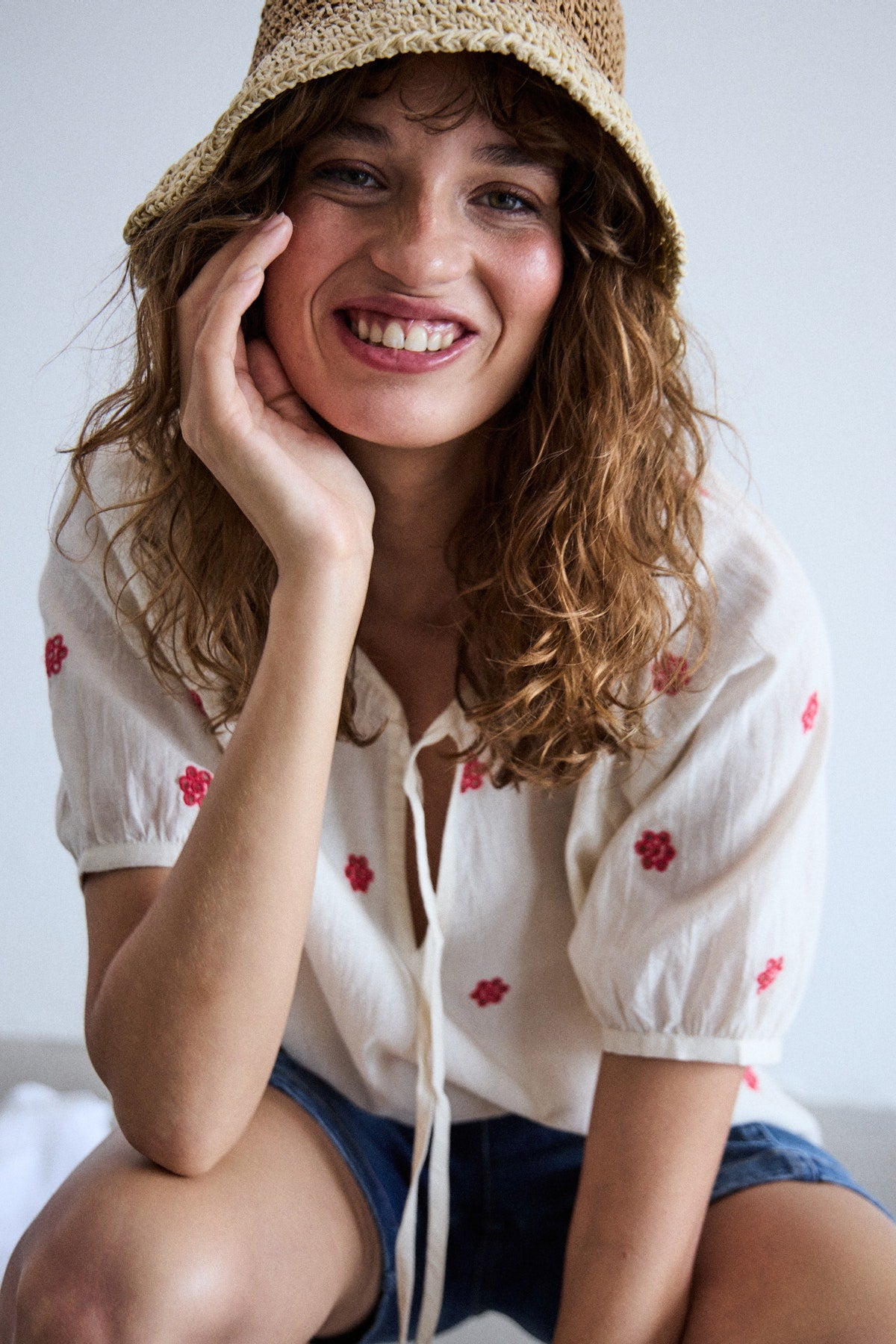 Cappello in raffia Iamenaka