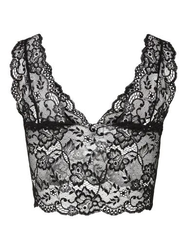 Bralette in pizzo nero