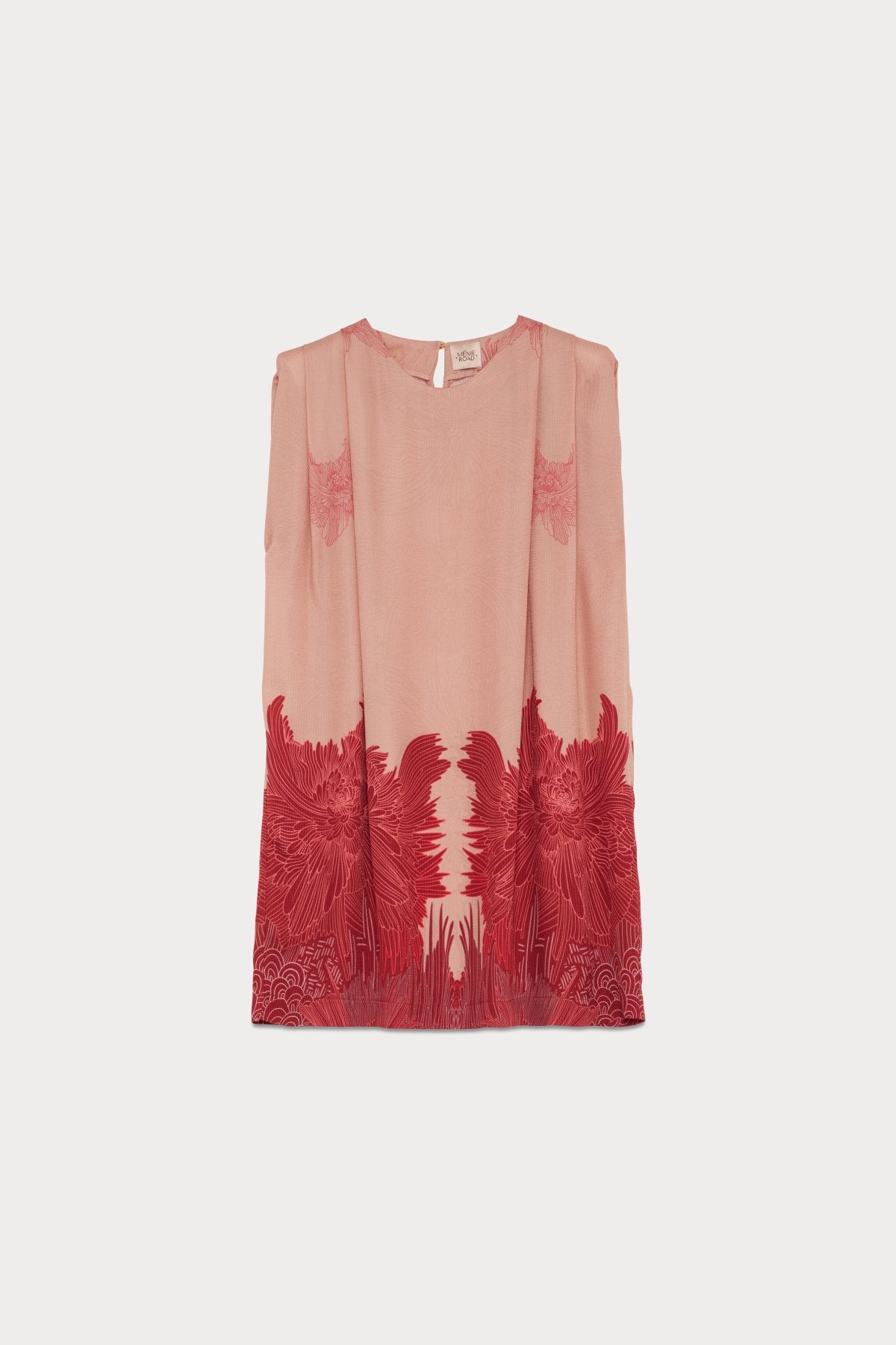 Abito a sacchetto fantasia con fusciacca