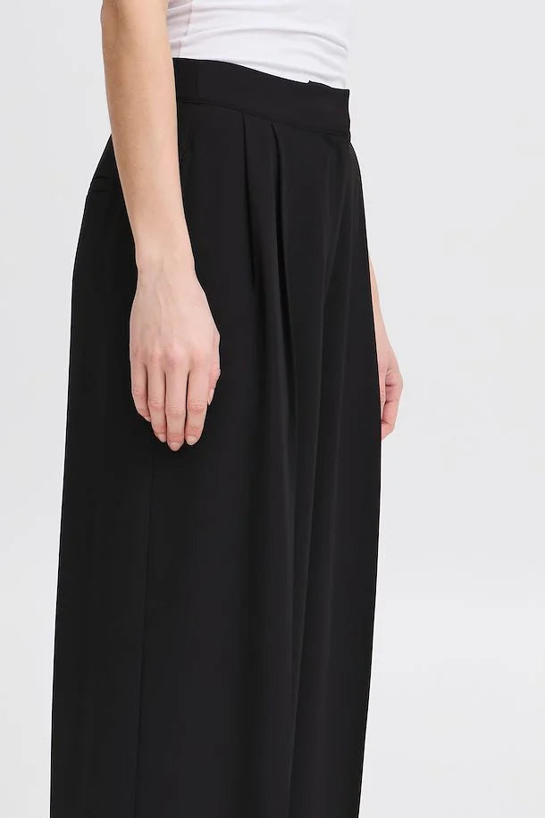 Pantalone palazzo nero Ihreya
