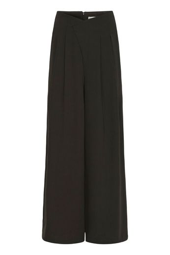 Pantalone nero a vita alta con pinces Ihlinta