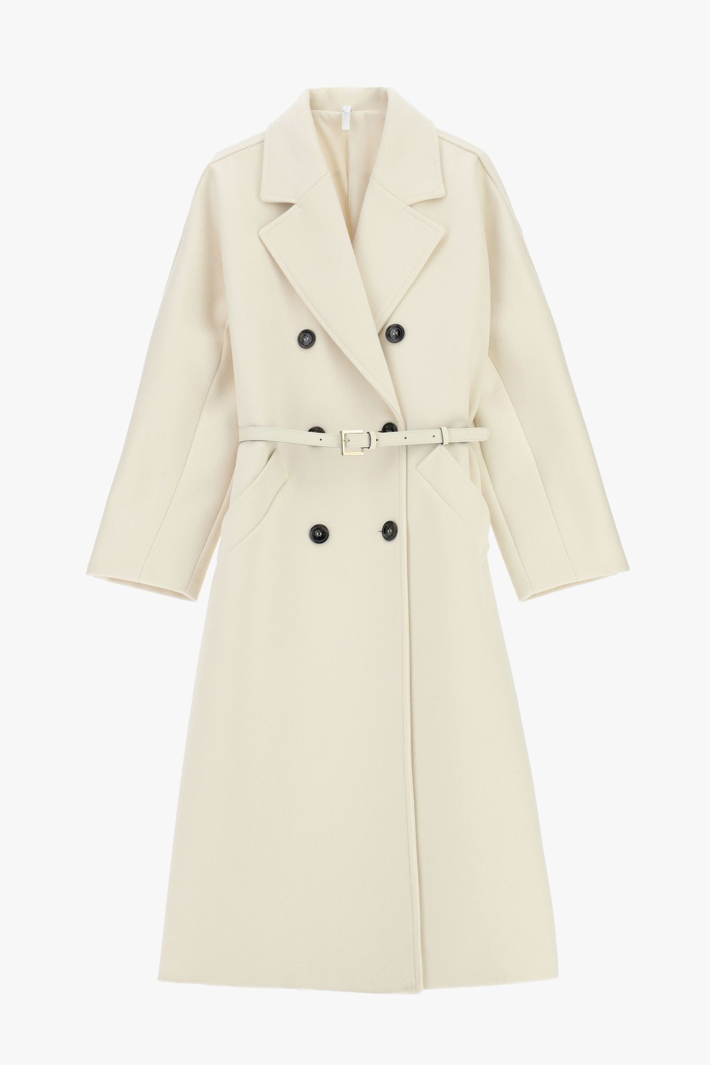 Cappotto lungo con doppia abbottonatura