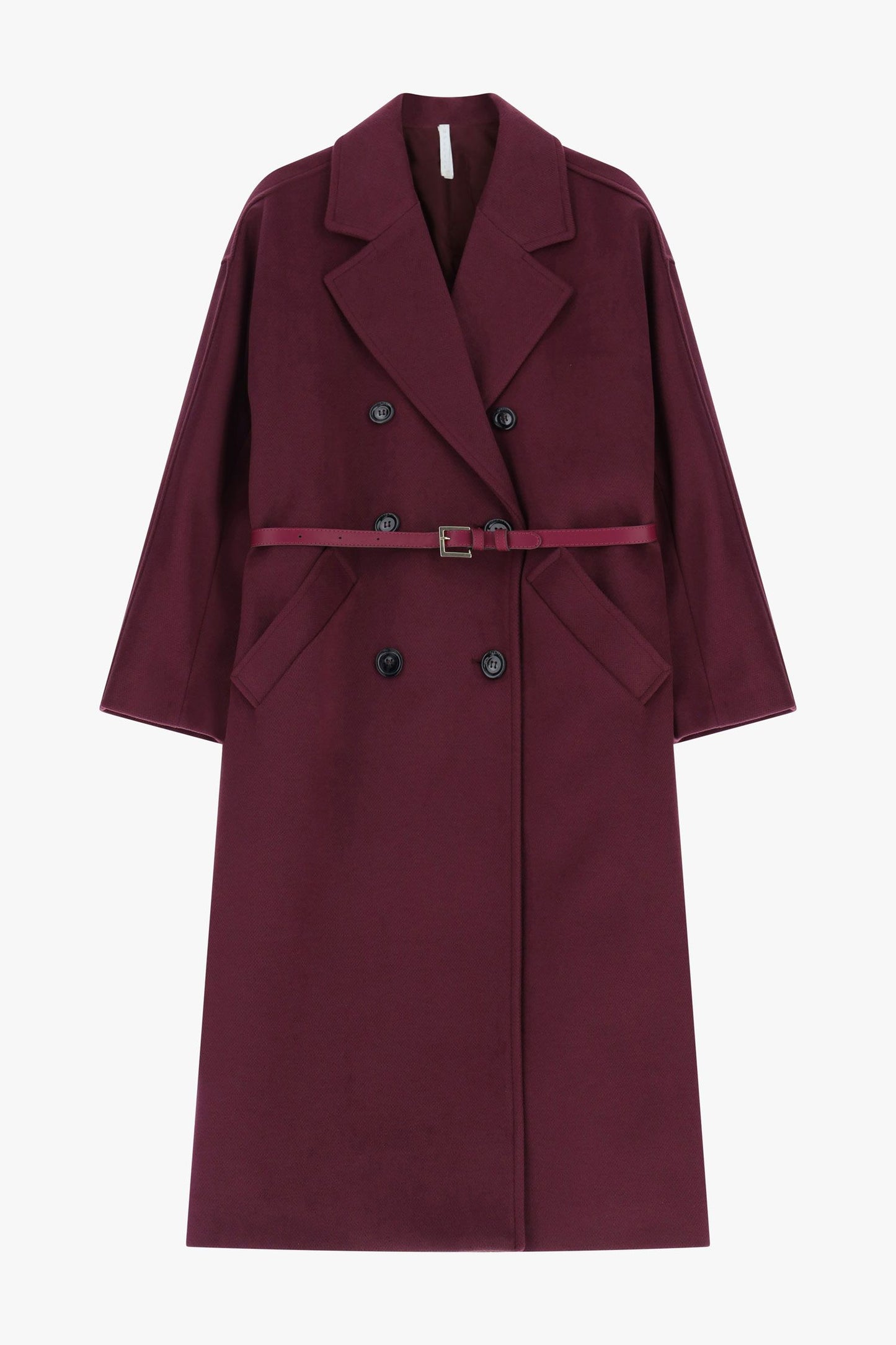 Cappotto lungo con doppia abbottonatura