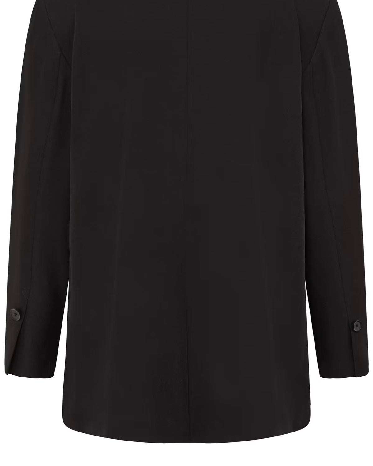 Tailleur nero oversize giacca e pantalone palazzo con elastico in vita
