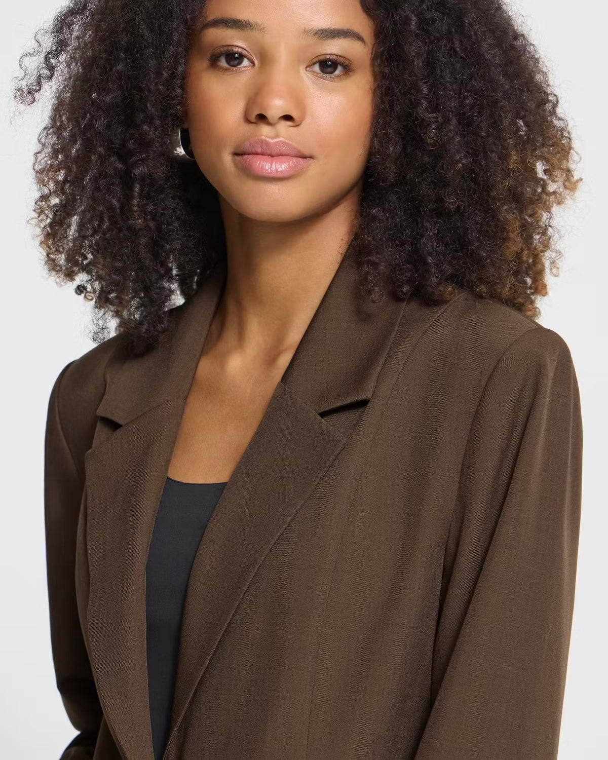 Tailleur moro oversize giacca e pantalone palazzo con elastico in vita