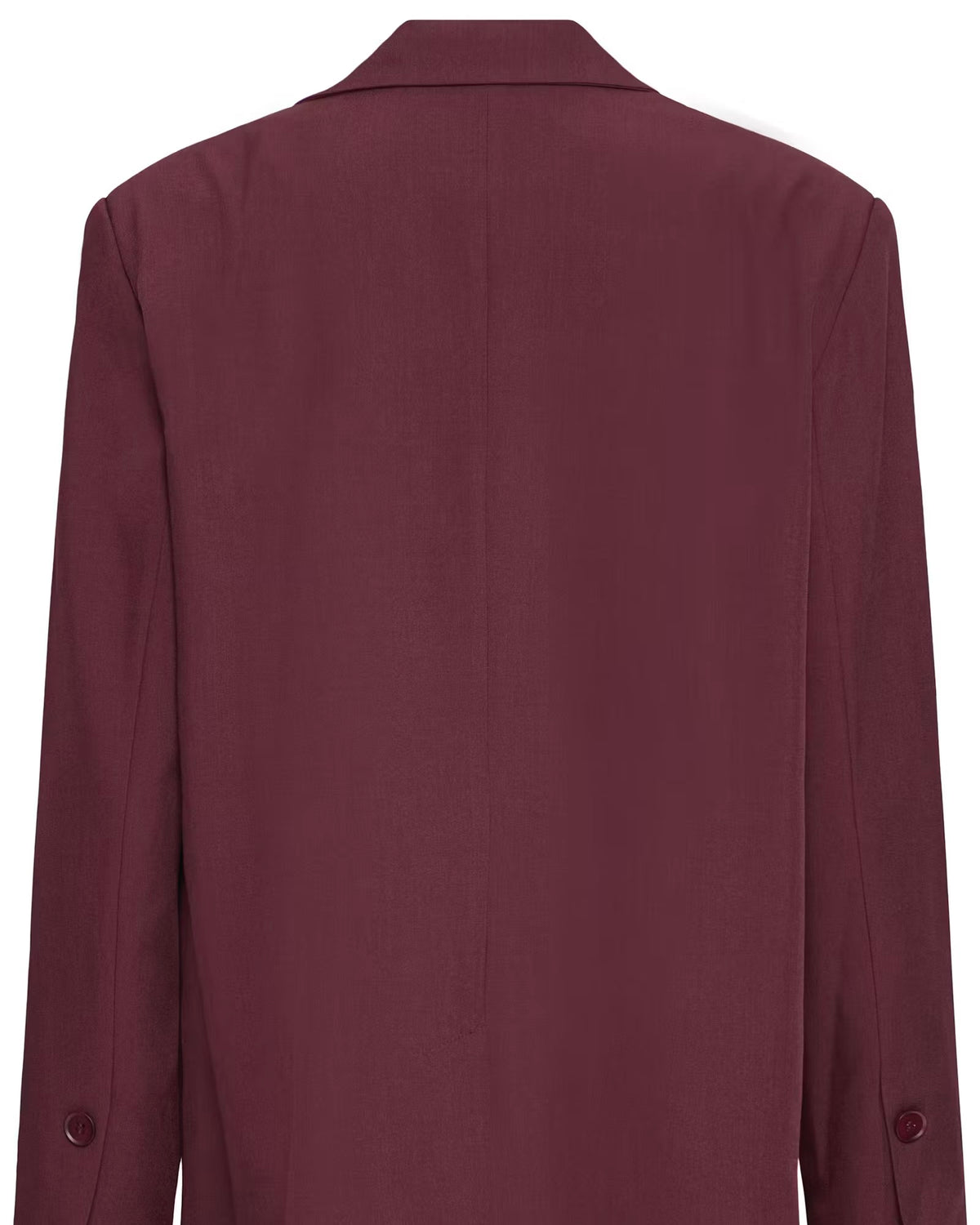 Giacca bordeaux oversize con bottoni