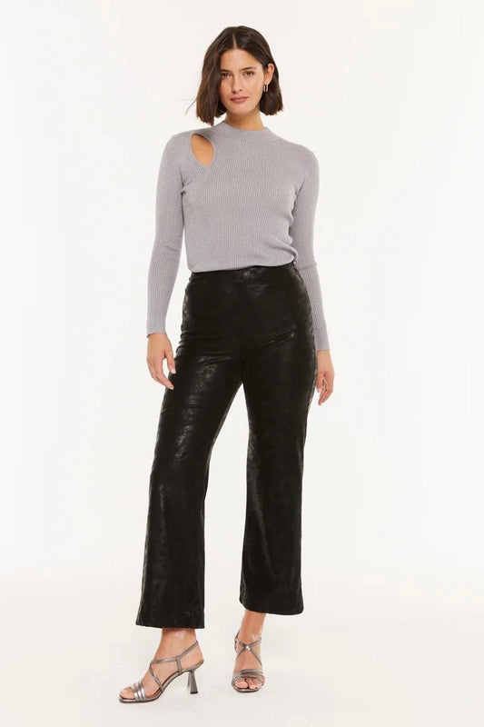 Maglia in lurex a manica lunga