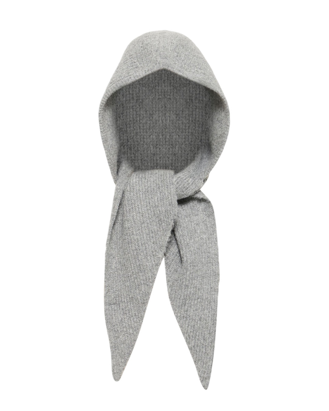 Sciarpa cappuccio grigio mélange