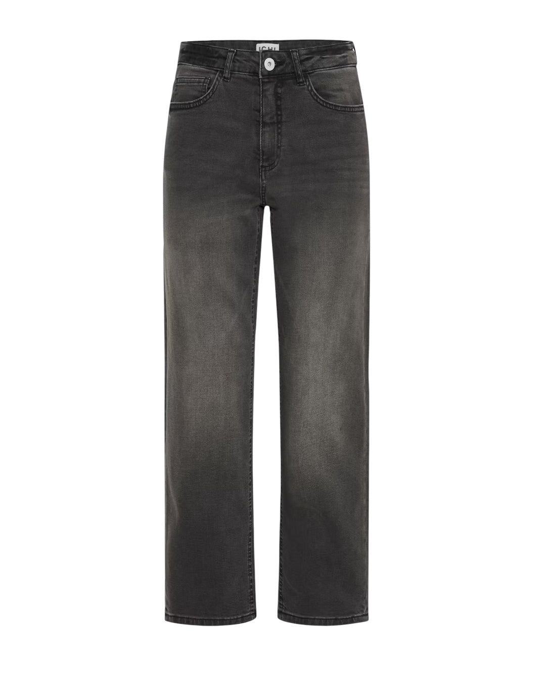 Jeans nero regular lunghezza cropped