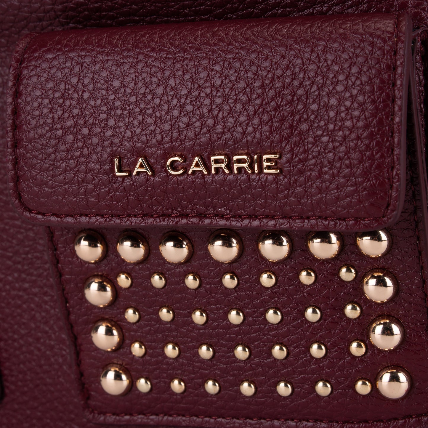 Marsupio cherry con borchie oro Planets