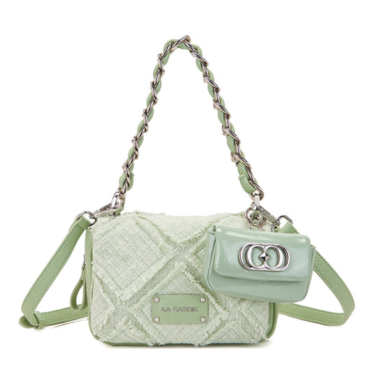 Borsa a spalla Isabel Cross verde
