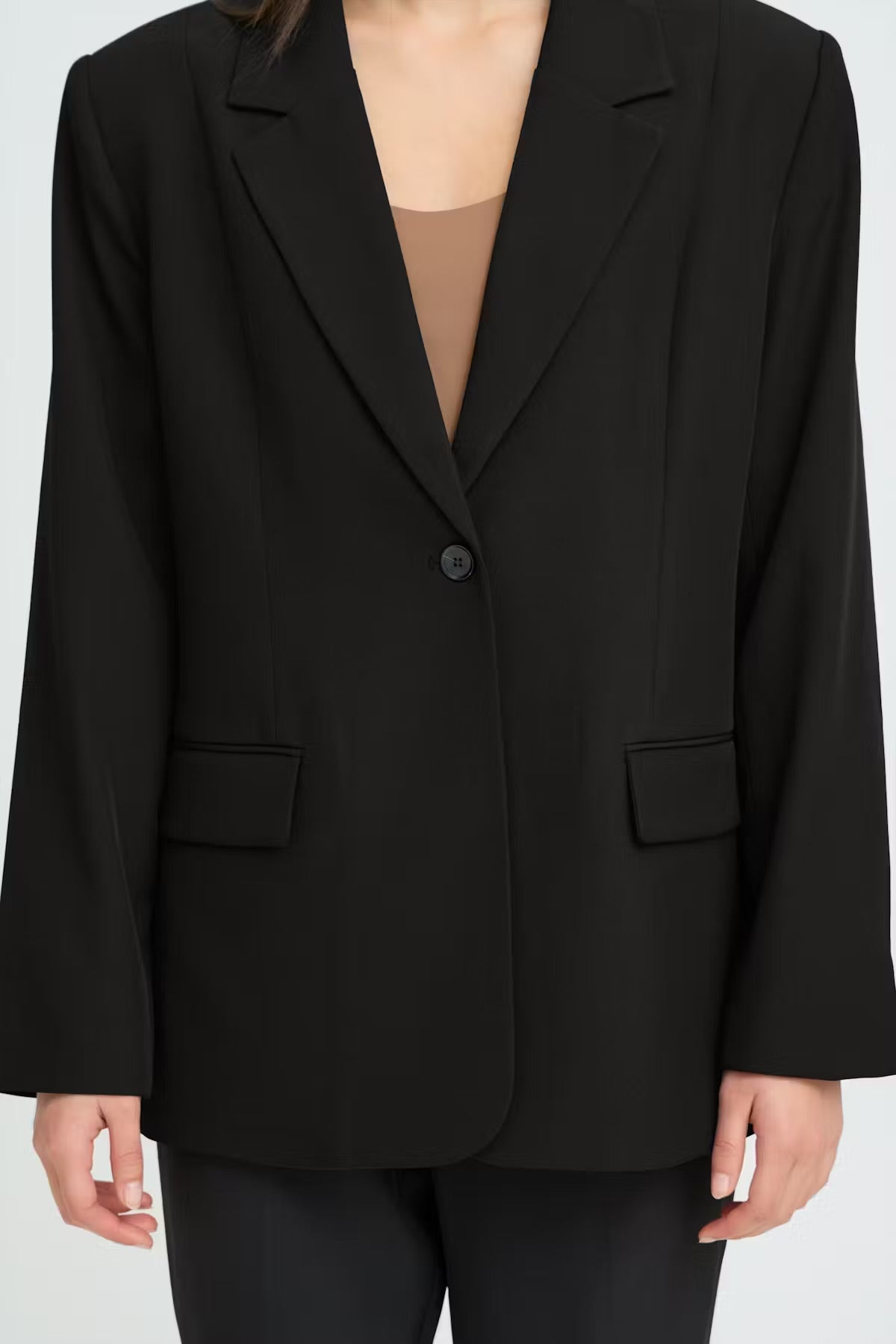 Giacca blazer monopetto nera