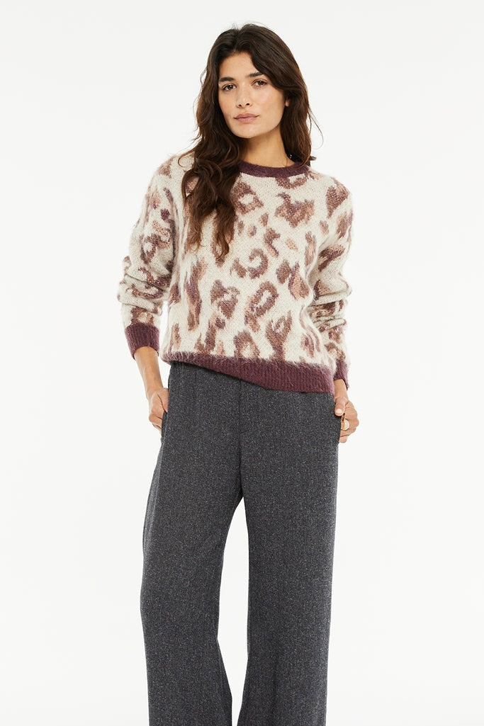 Maglione fantasia animalier