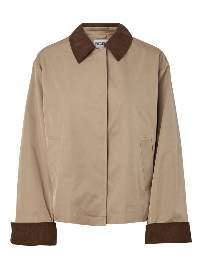 Giacca leggera con reverse canettato