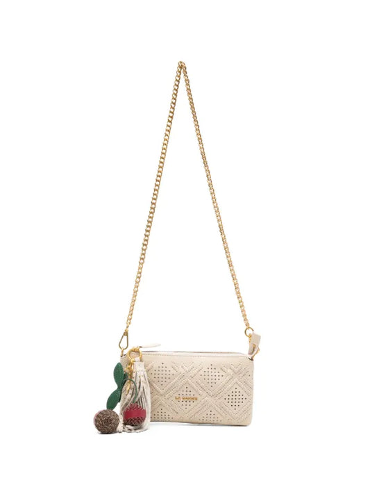 Borsa a portafoglio Labyrinth ivory