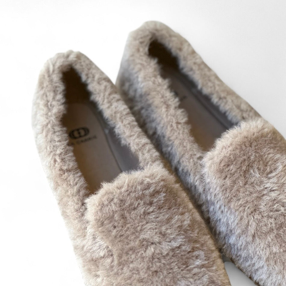 Slippers Teddy taupe