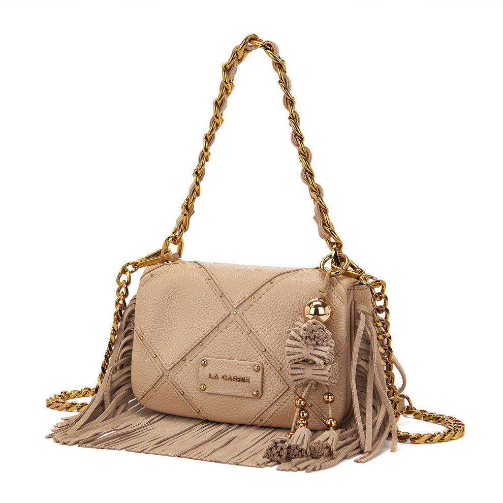 Borsa a spalla Isabel beige