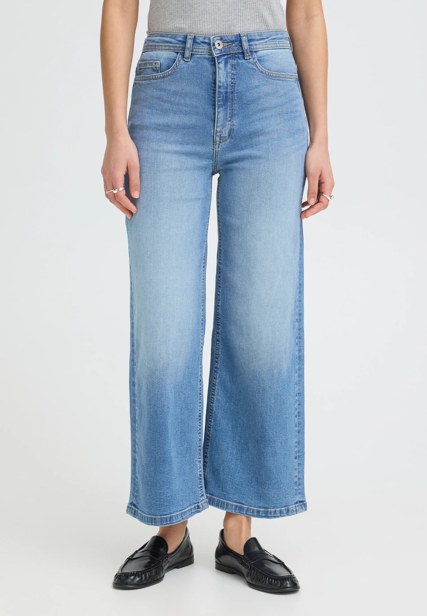 Jeans a palazzo vita alta