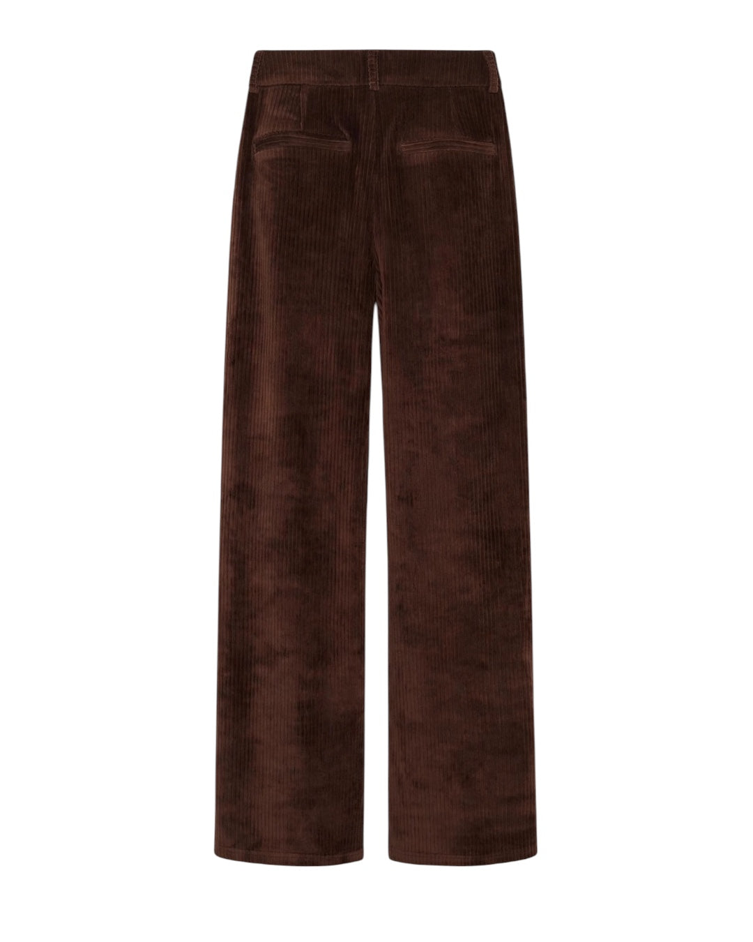 Completo velluto a costine moro camicia e pantalone palazzo