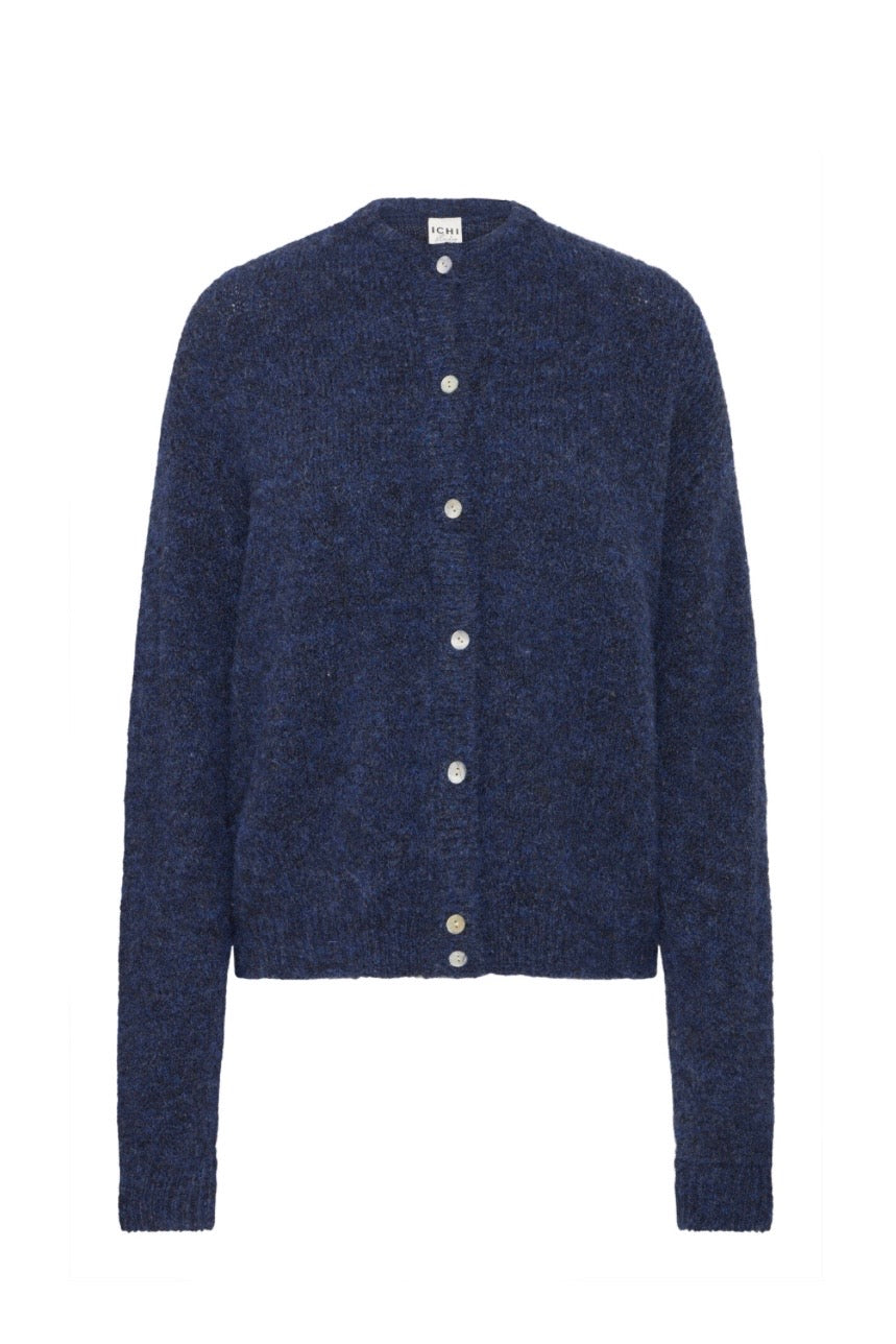 Cardigan blu in lana Ihbelablue