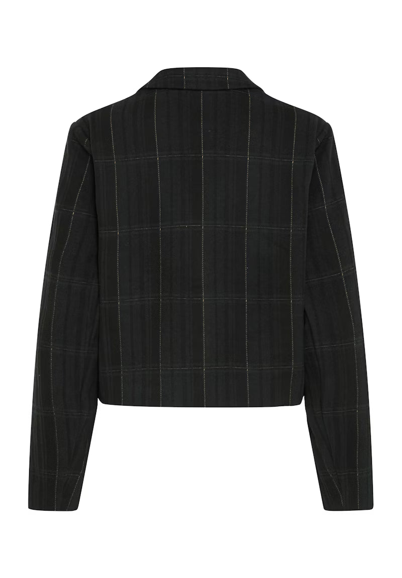 Completo Woolley con blazer corto e pantalone palazzo