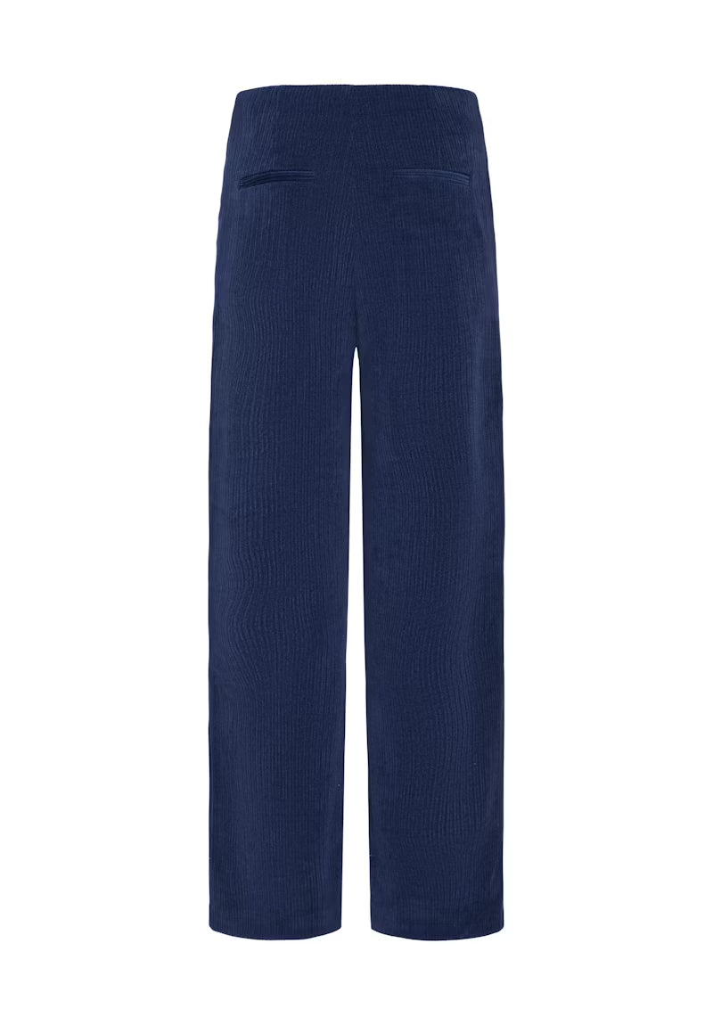 Pantalone blu a costine Ihkate Corduroy