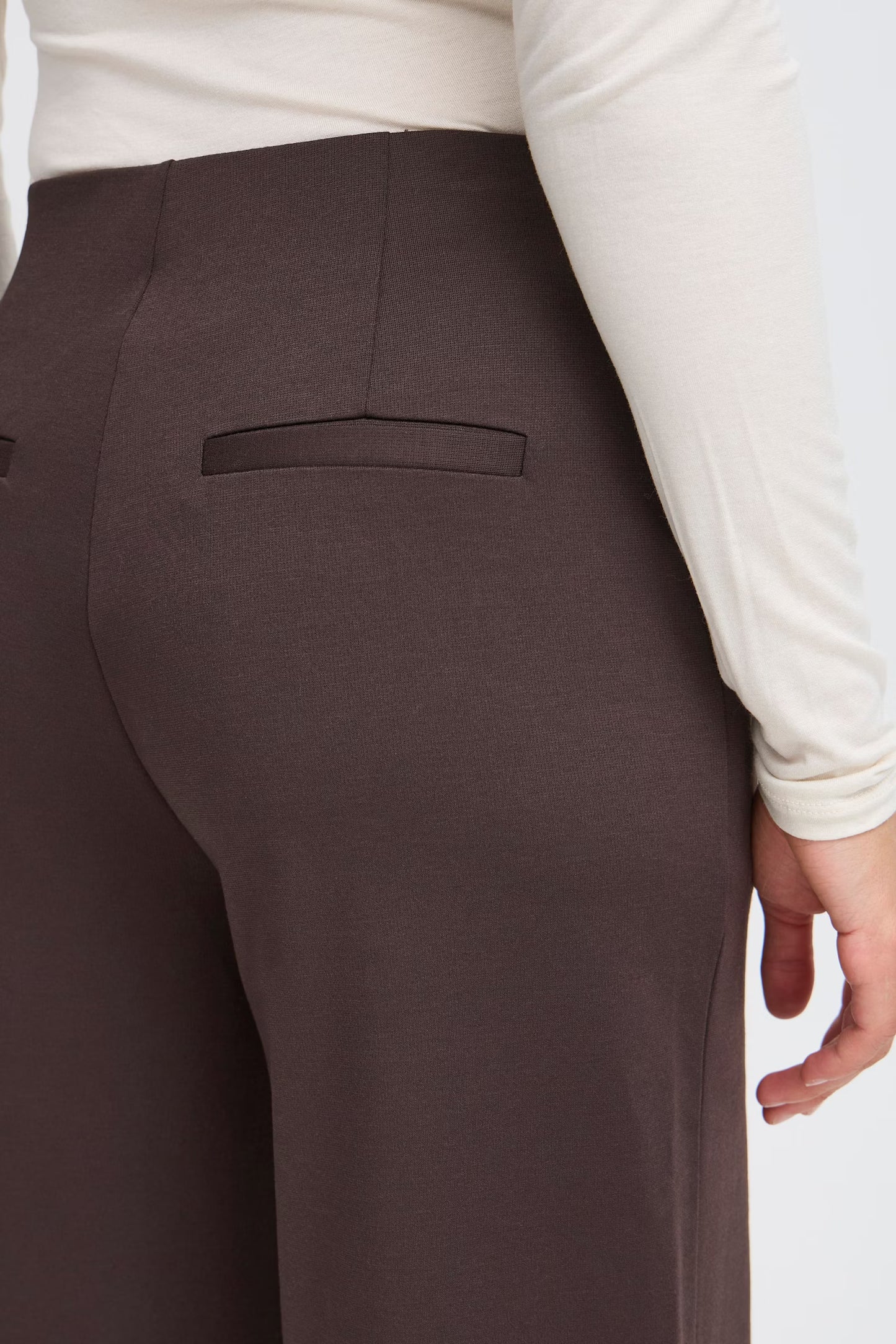 Pantalone palazzo moro con zip Ihkate Wide