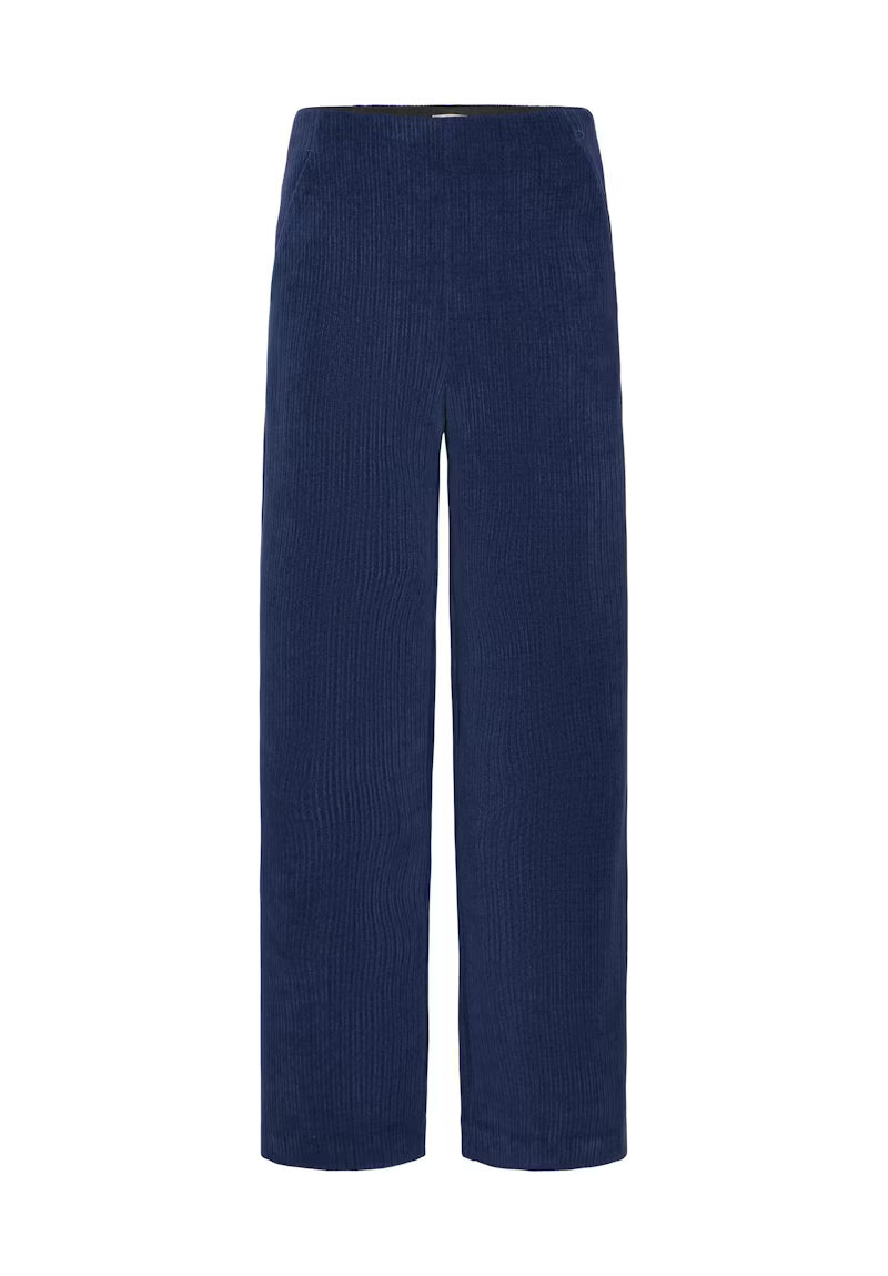 Pantalone blu a costine Ihkate Corduroy