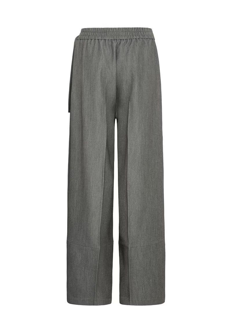 Pantalone palazzo grigio con pinces