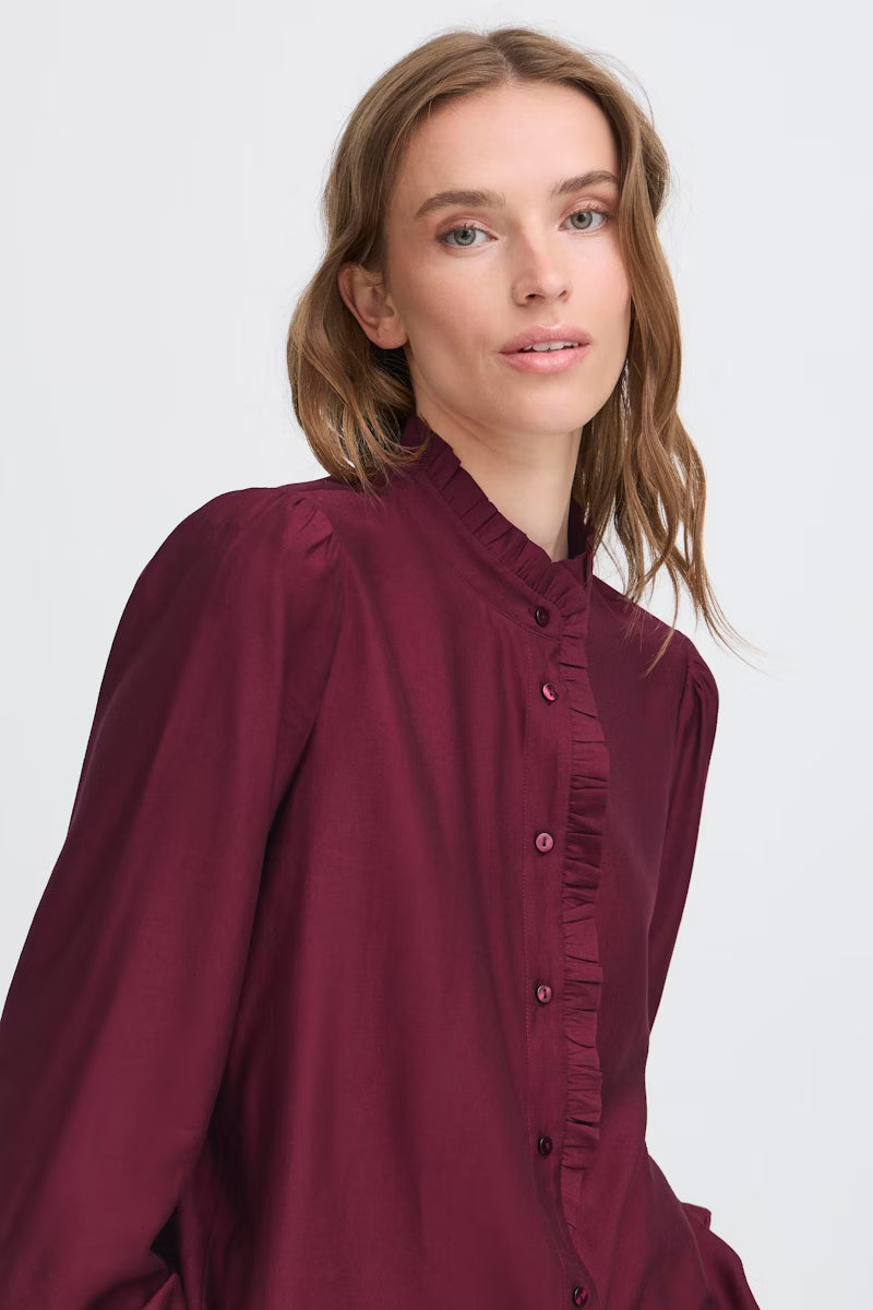 Camicia bordeaux Ihkarlani