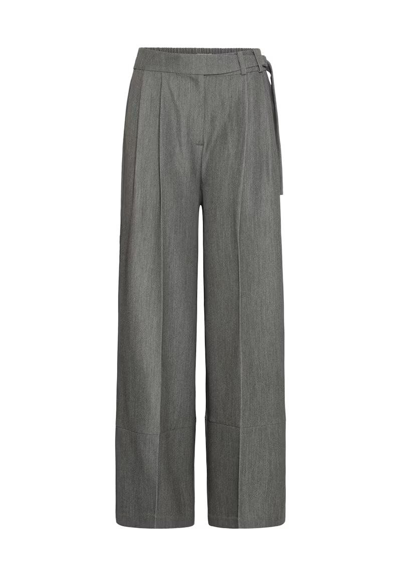 Pantalone palazzo grigio con pinces