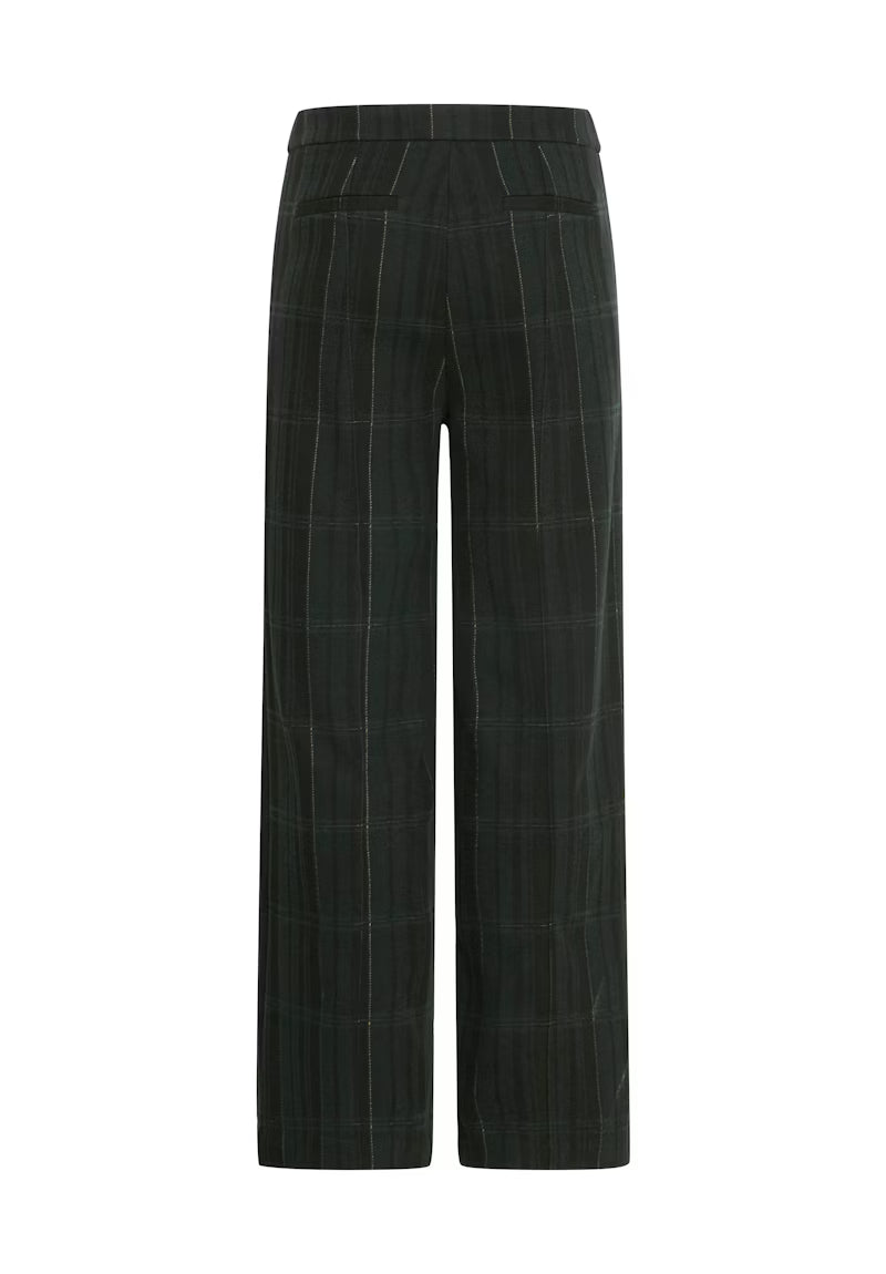 Completo Woolley con blazer corto e pantalone palazzo