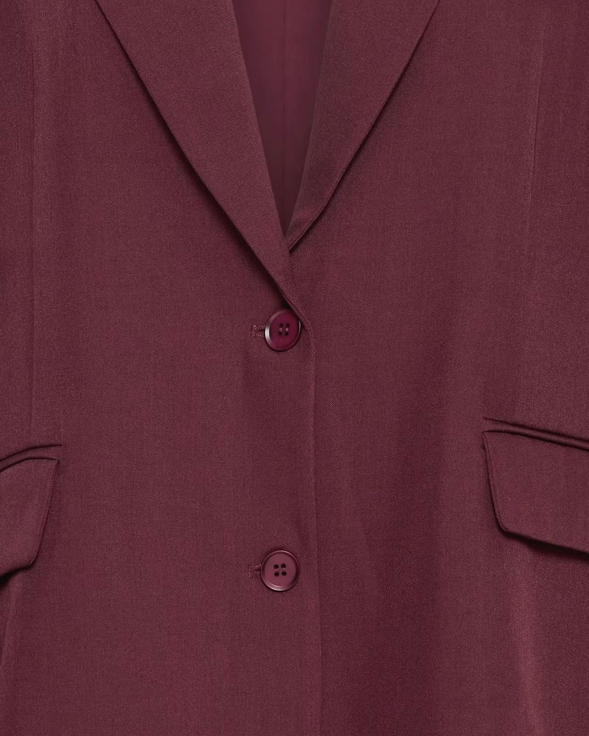 Giacca bordeaux oversize con bottoni