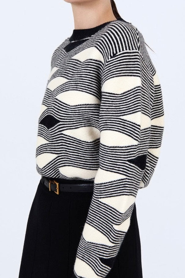 Maglione a righe