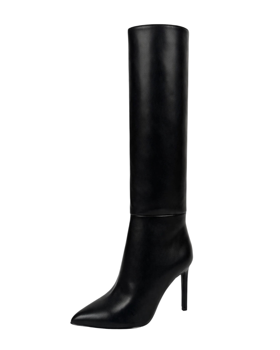 Stivale alto ecopelle nero