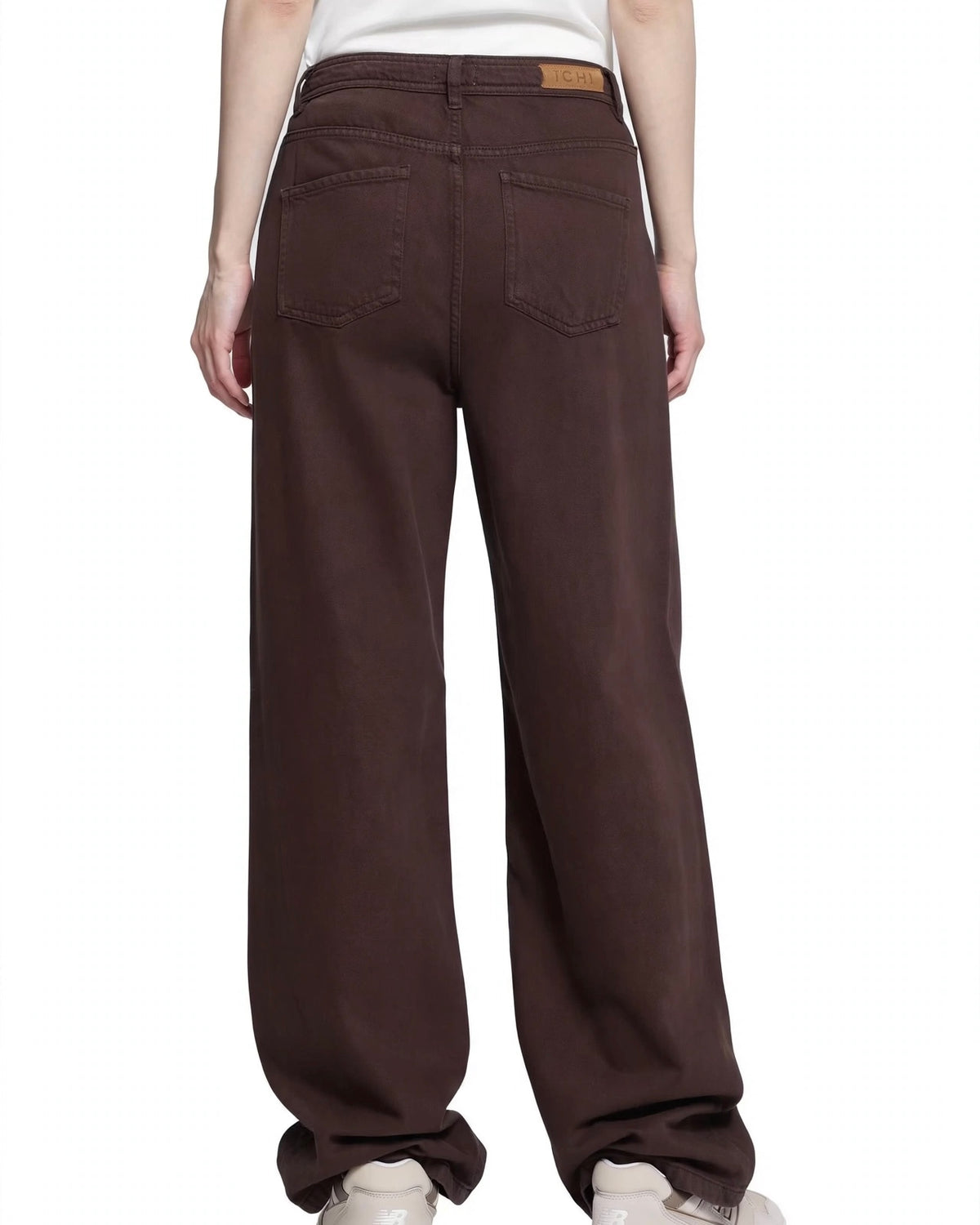 Jeans moro palazzo con coulisse