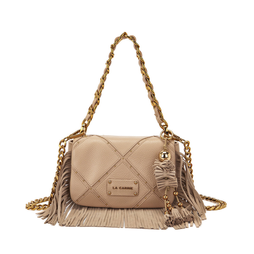 Borsa a spalla Isabel beige