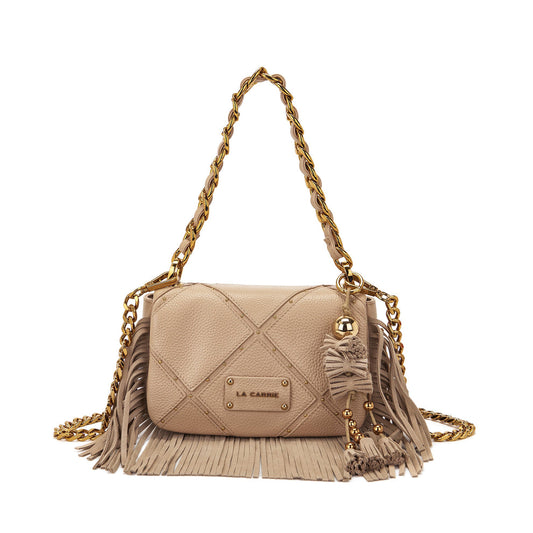 Borsa a spalla Isabel beige