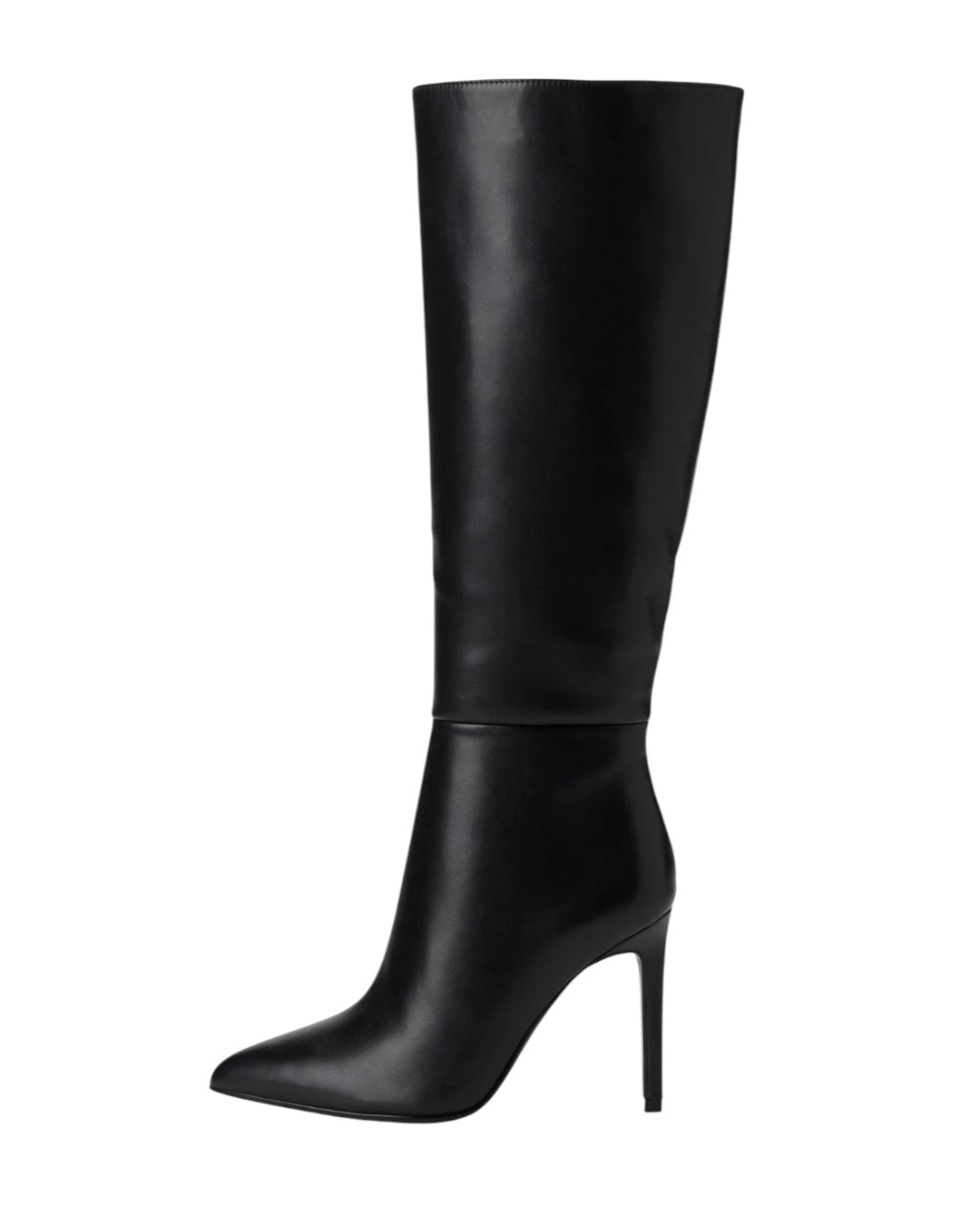 Stivale alto ecopelle nero
