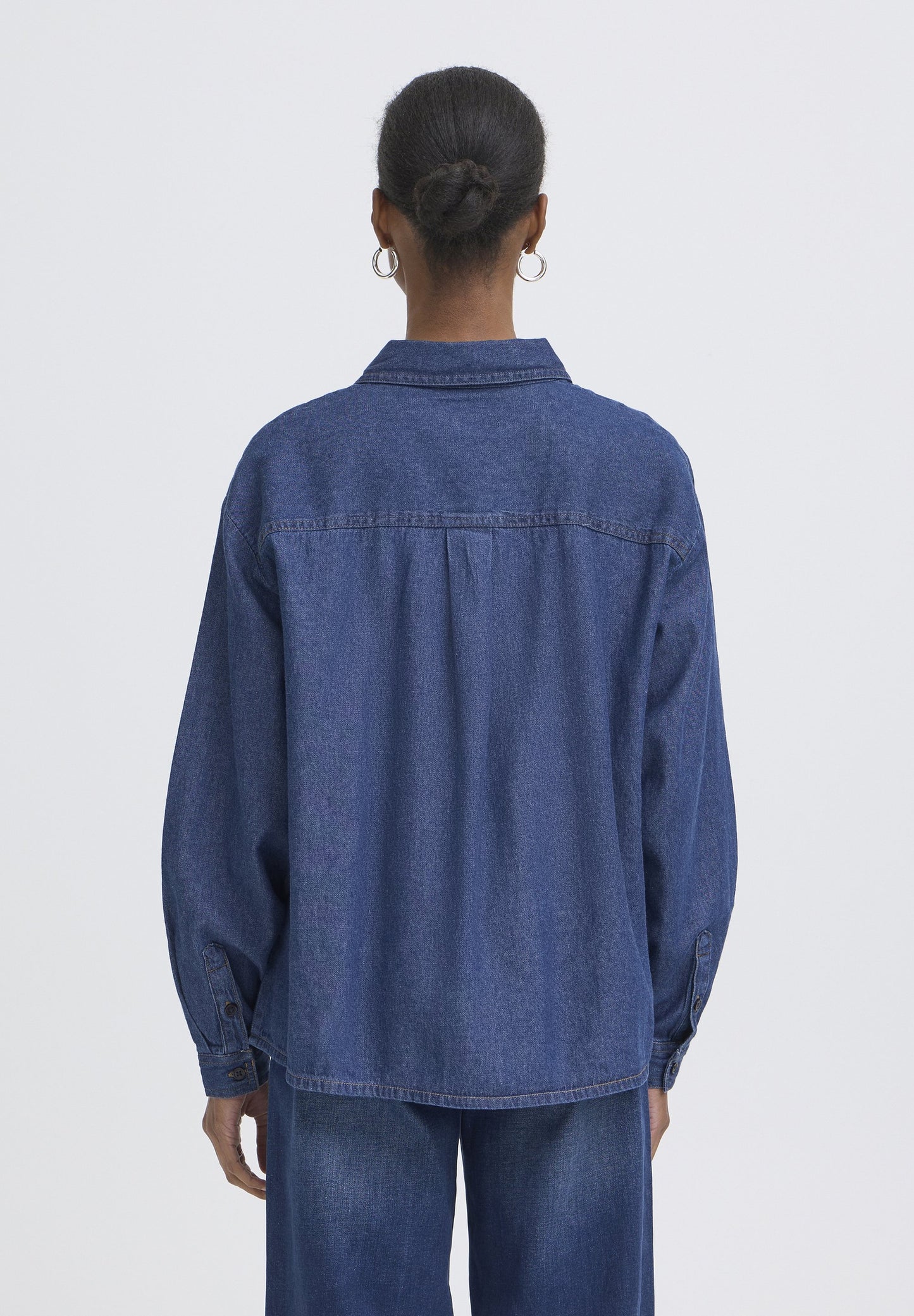 Camicia denim leggero medium blue